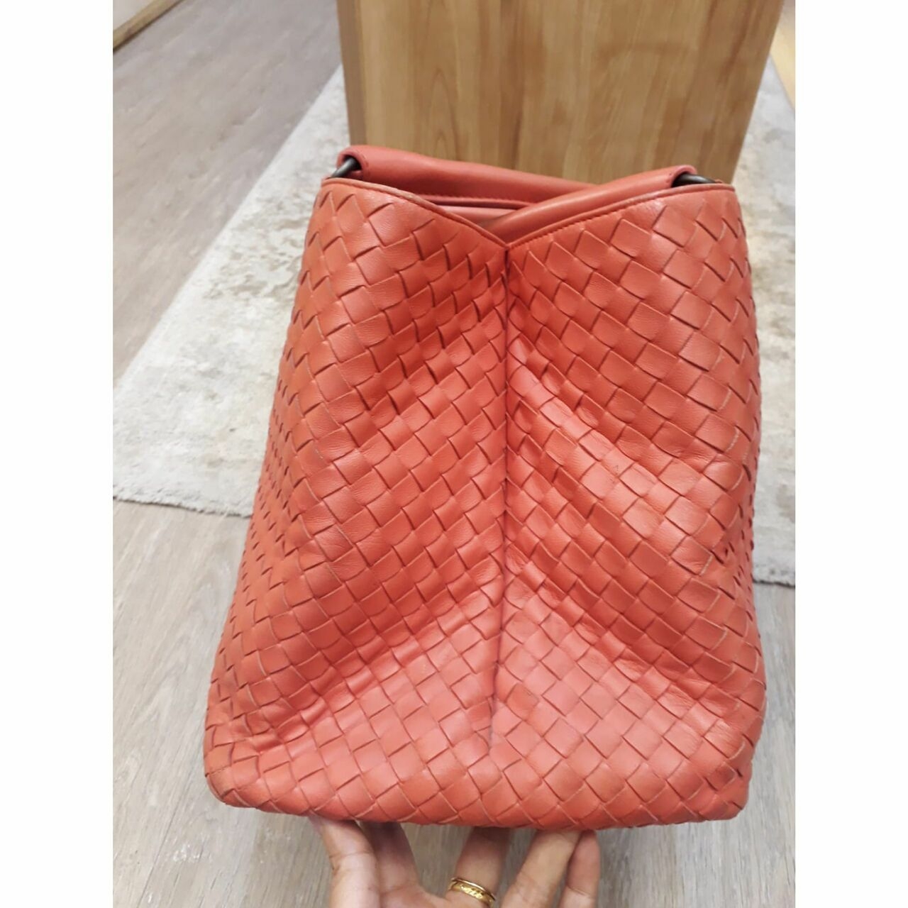 Bottega Veneta Orange Tote Bag