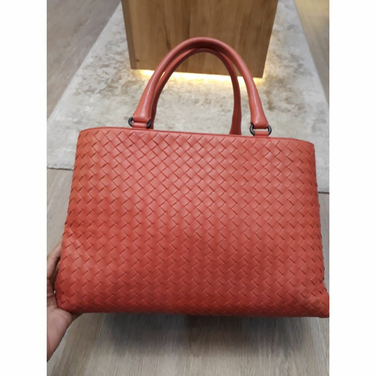 Bottega Veneta Orange Tote Bag