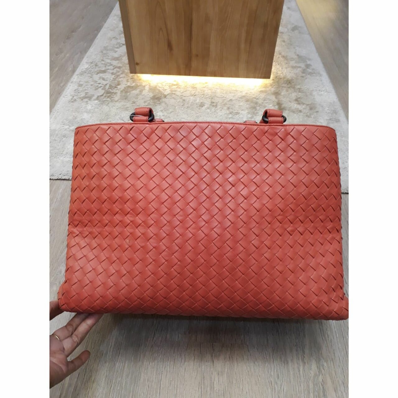 Bottega Veneta Orange Tote Bag