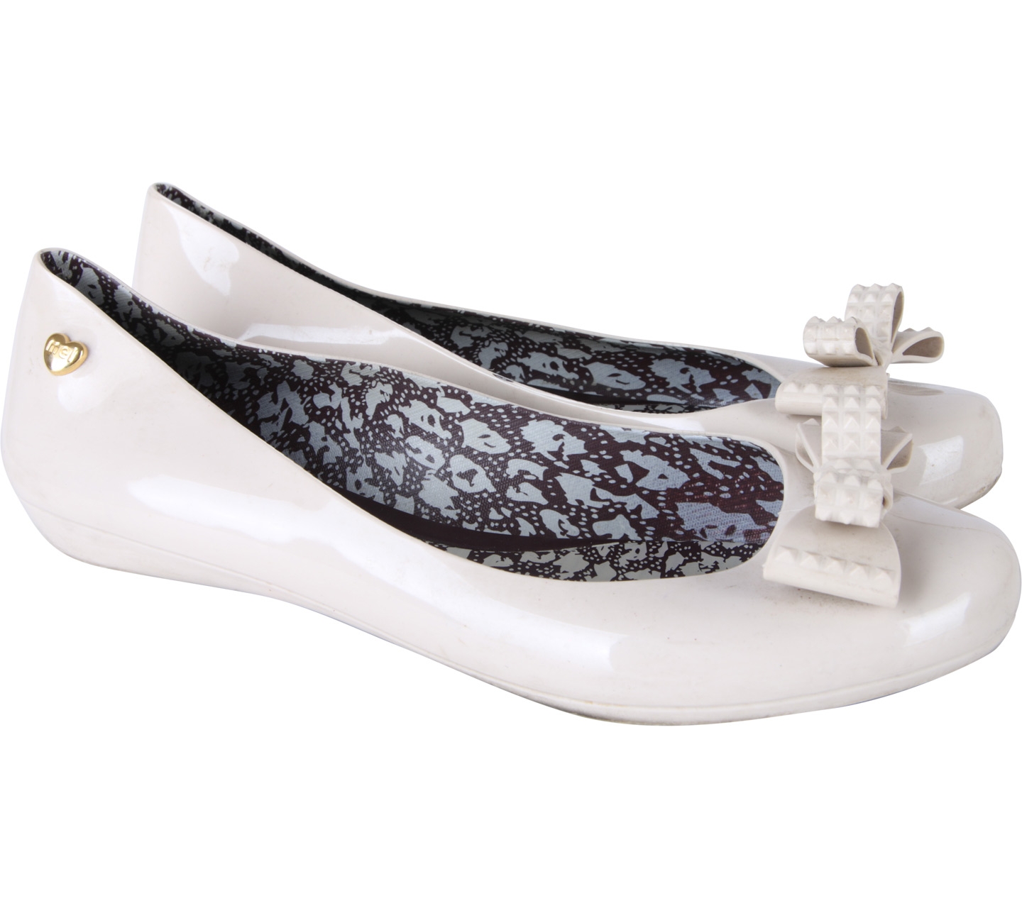 Melissa Cream Pop Bow Flats