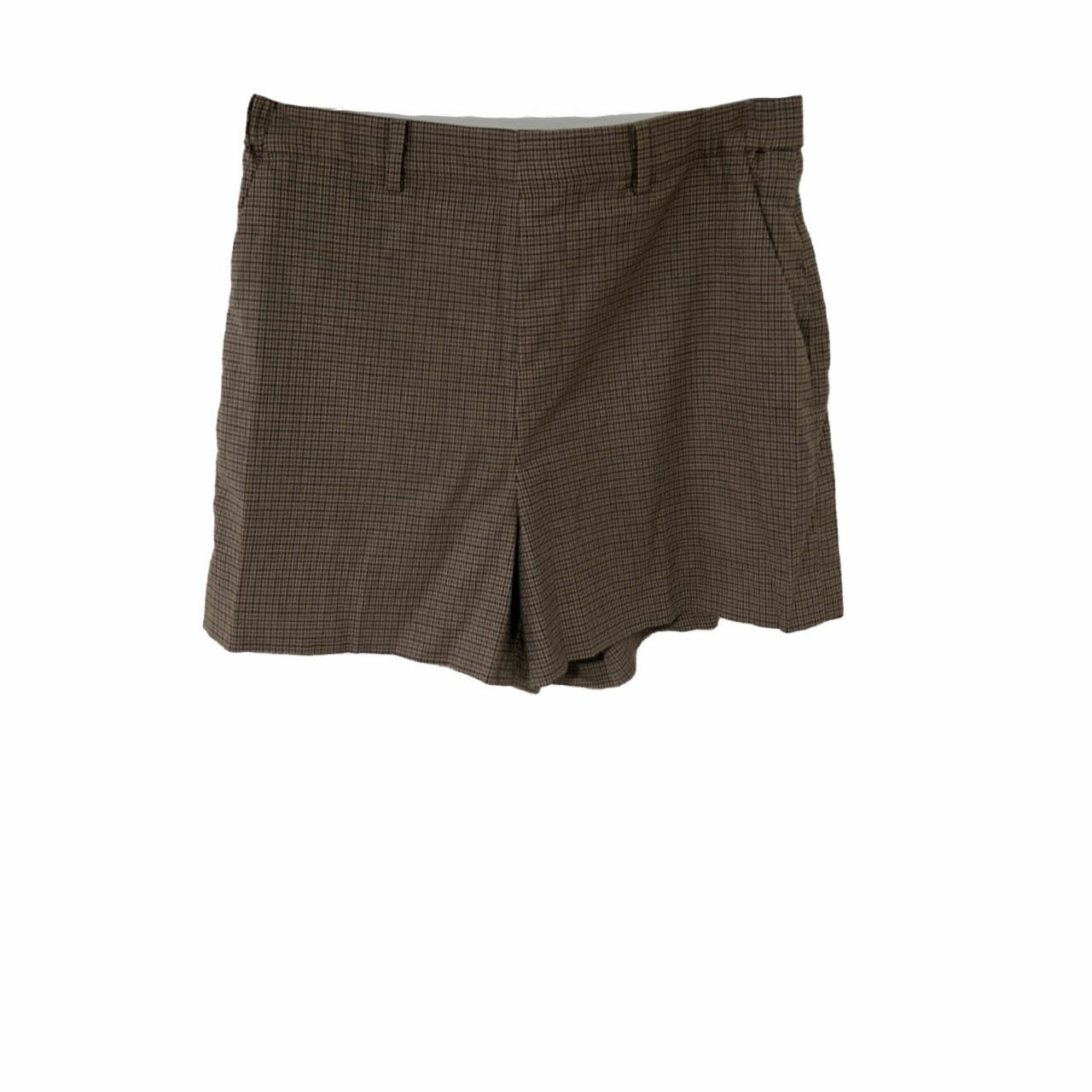 UNIQLO Brown Houndstooth Celana Pendek