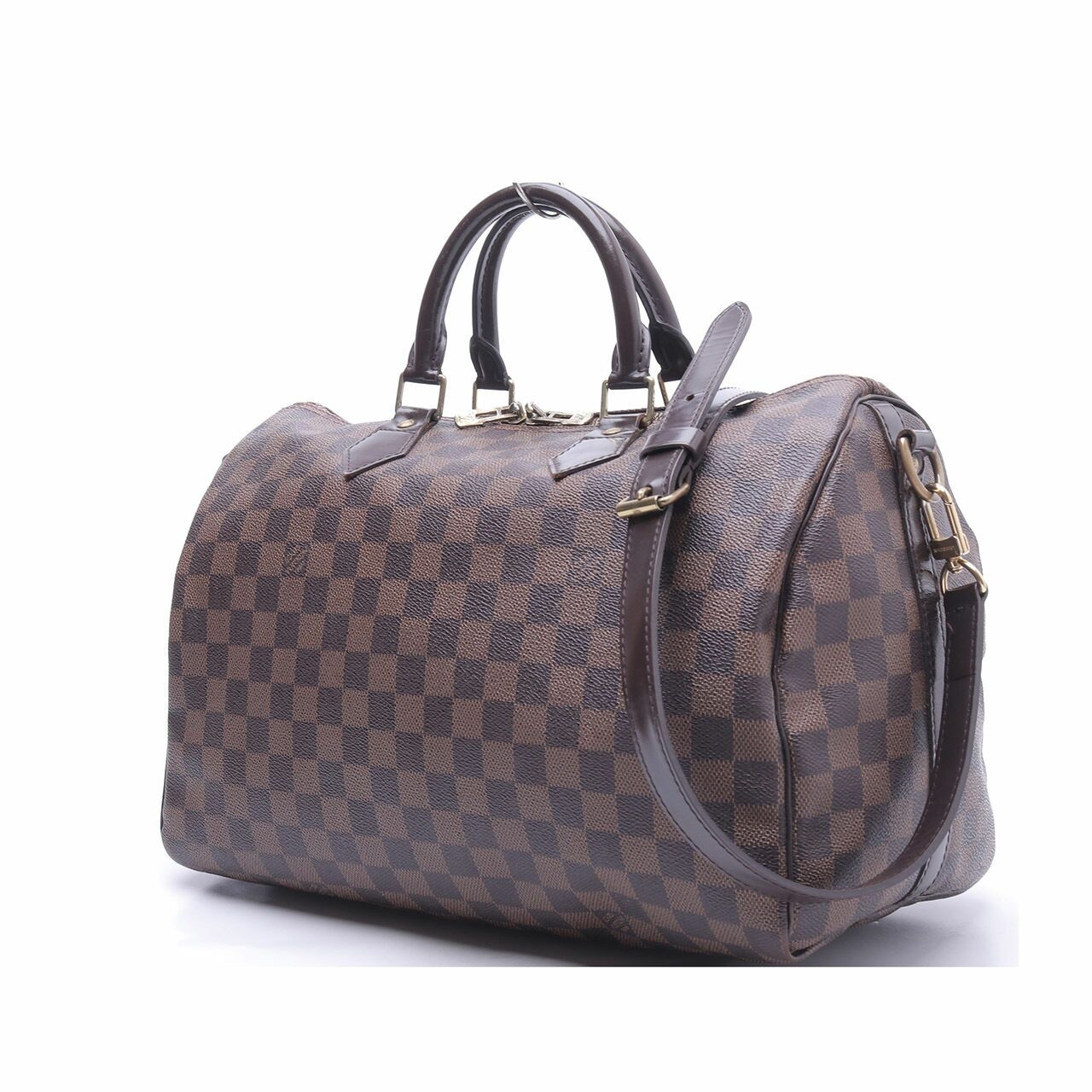 Louis Vuitton Damier Ebene Speedy Bandouliere 35 Satchel Bag