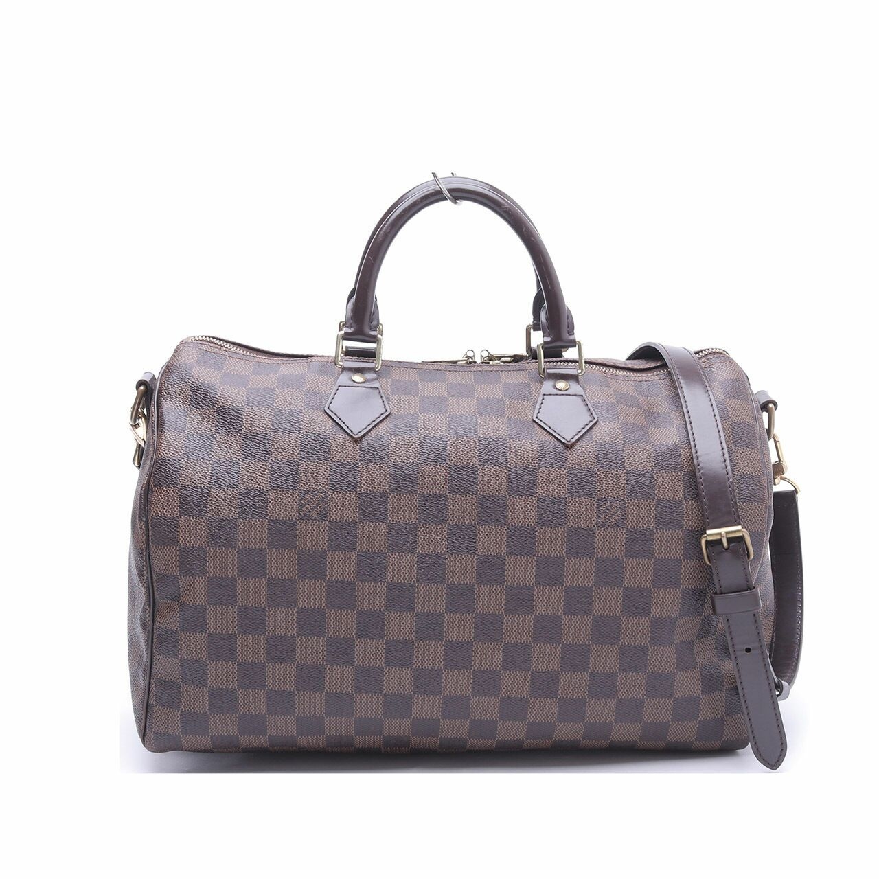 Louis Vuitton Damier Ebene Speedy Bandouliere 35 Satchel Bag