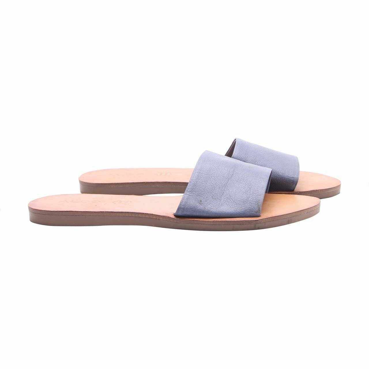 Aldo Sky Blue Slide Sandals