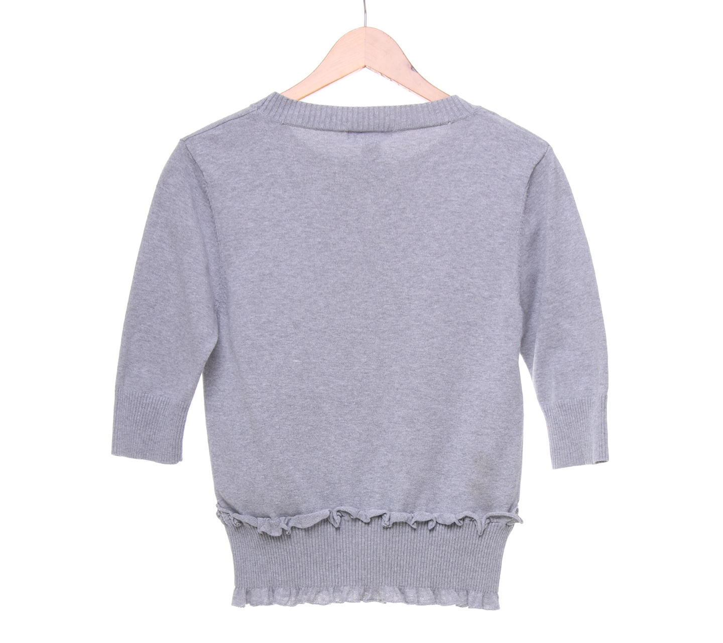 Mango Grey Knit Blouse