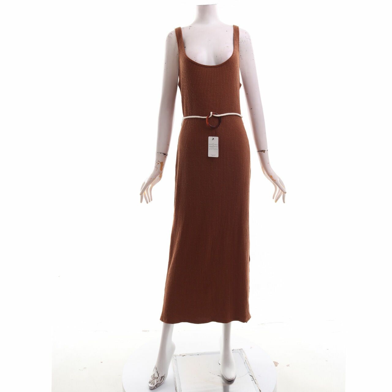 Bershka Brown Long Dress