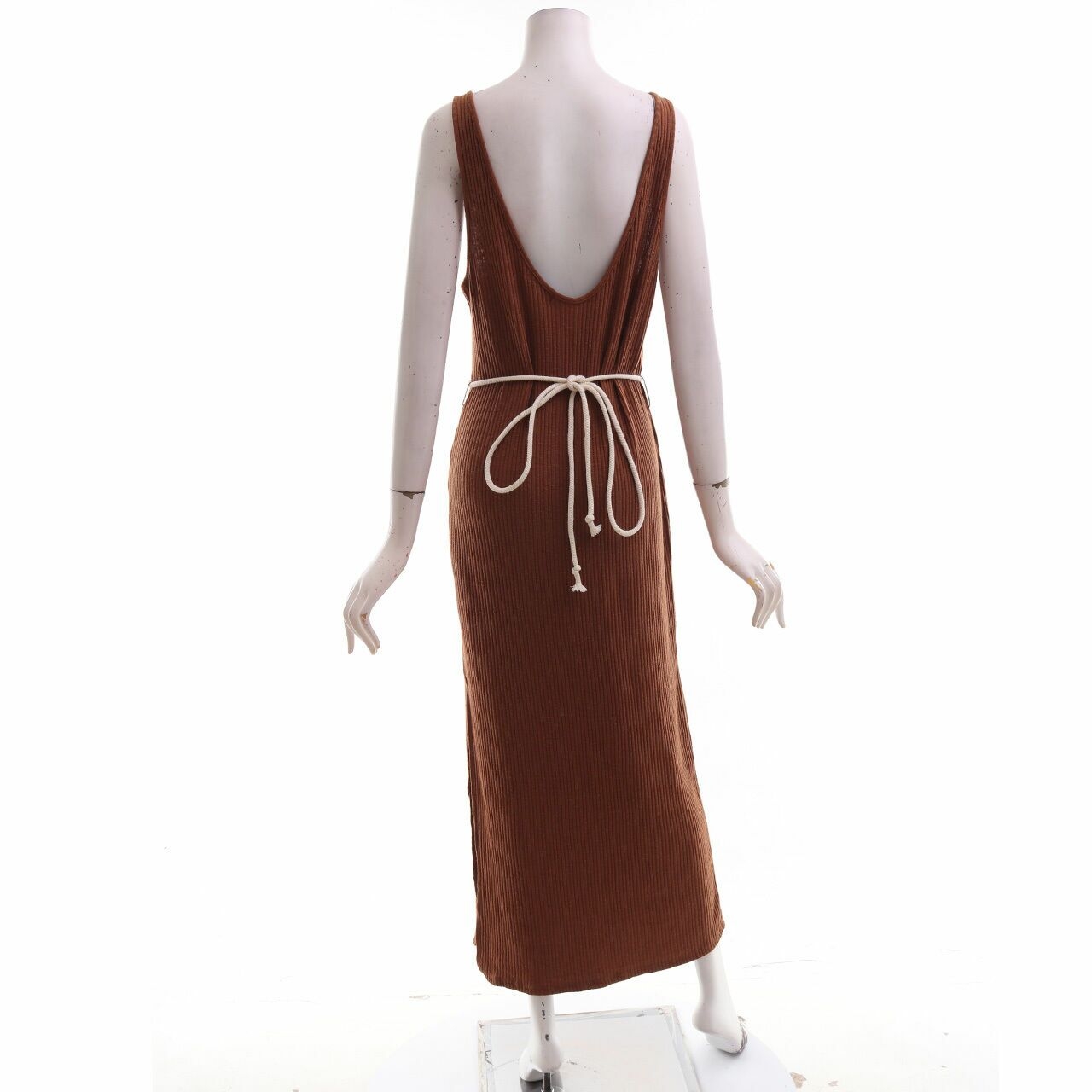 Bershka Brown Long Dress