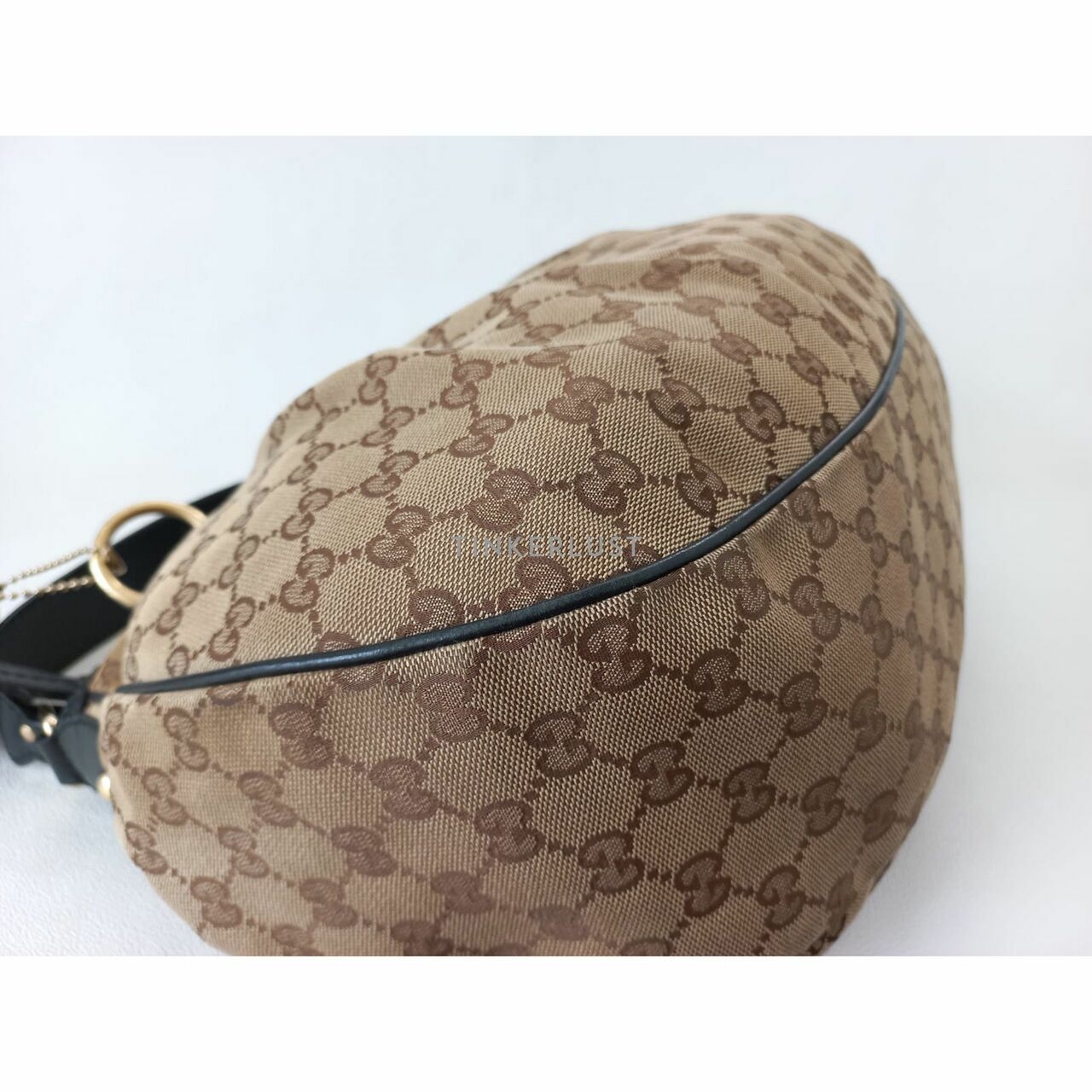 Gucci Sukey Canvas Shoulder Bag 2010 Brown & Black 