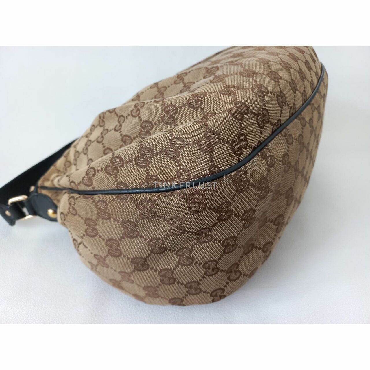 Gucci Sukey Canvas Shoulder Bag 2010 Brown & Black 