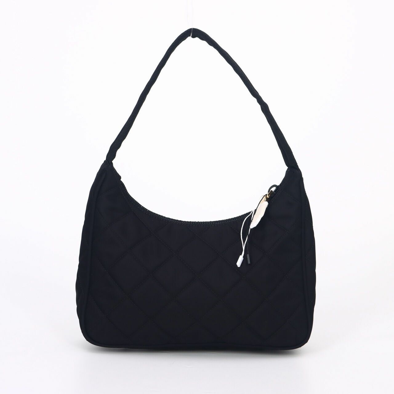 Prada Mini Tessuto Impuntu 1NE051 Black Shoulder Bag