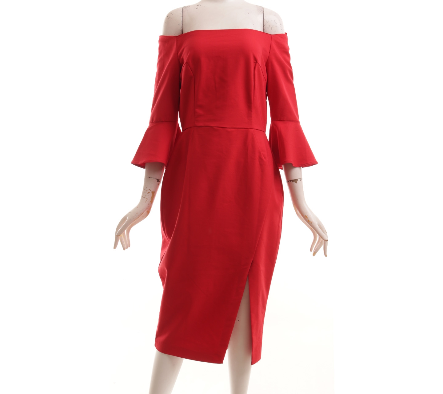 Zara Red Midi Dress