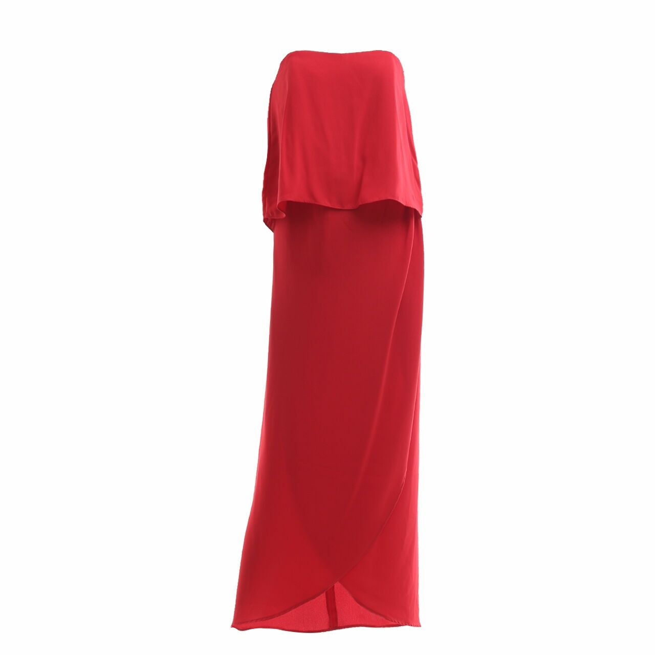 Paulina Katarina Red Tube Long Dress