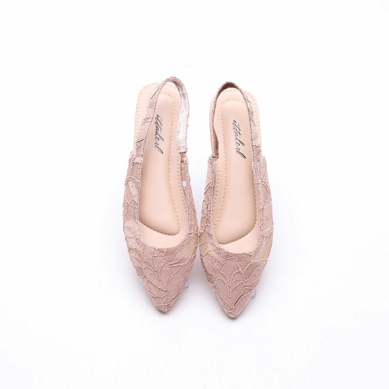 Ittaherl Nude Lace Flats