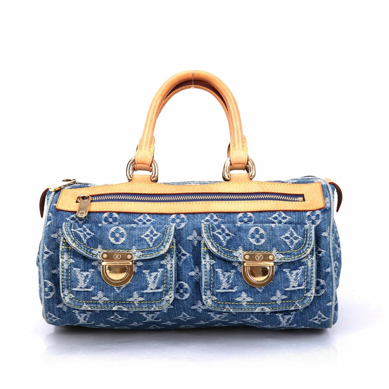 Louis Vuitton Monogram Denim Canvas Neo Speedy Weekend Handbag