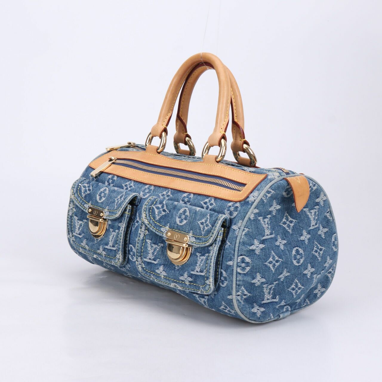 Louis Vuitton Monogram Denim Canvas Neo Speedy Weekend Handbag