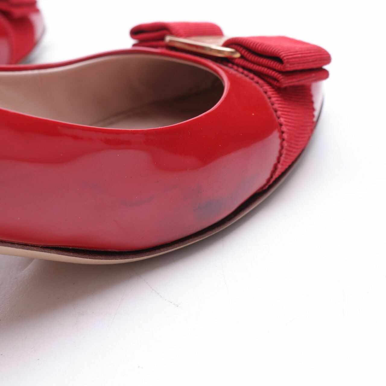 Salvatore Ferragamo Red Kitten Heels