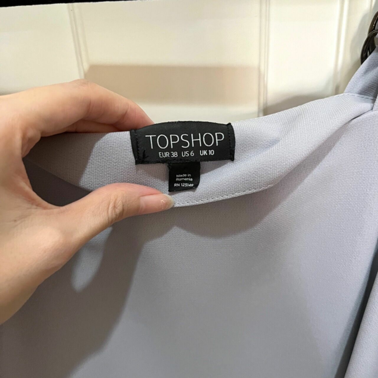 Topshop Grey Mini Dress