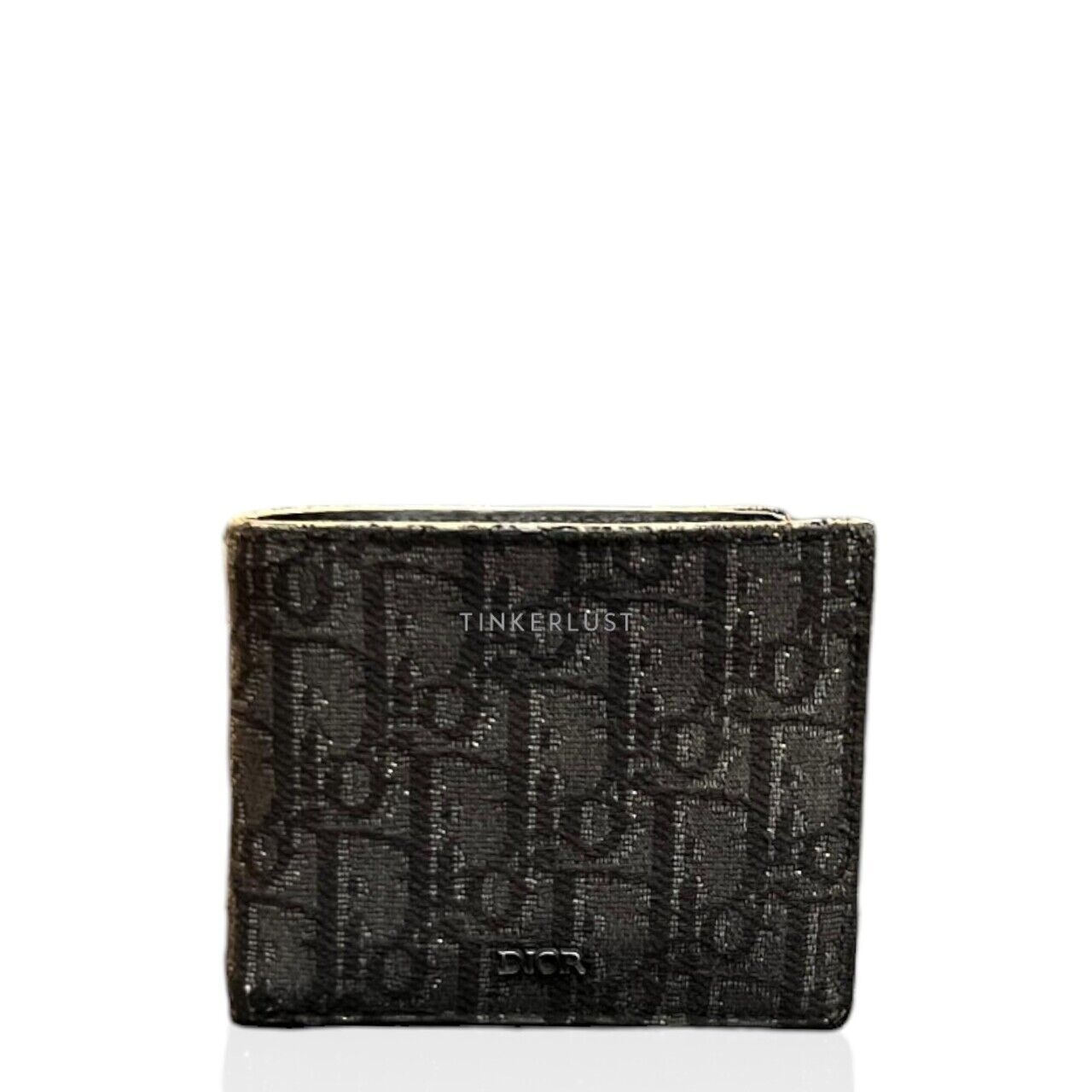 Christian Dior Oblique Jaquard Black Bifold wallet