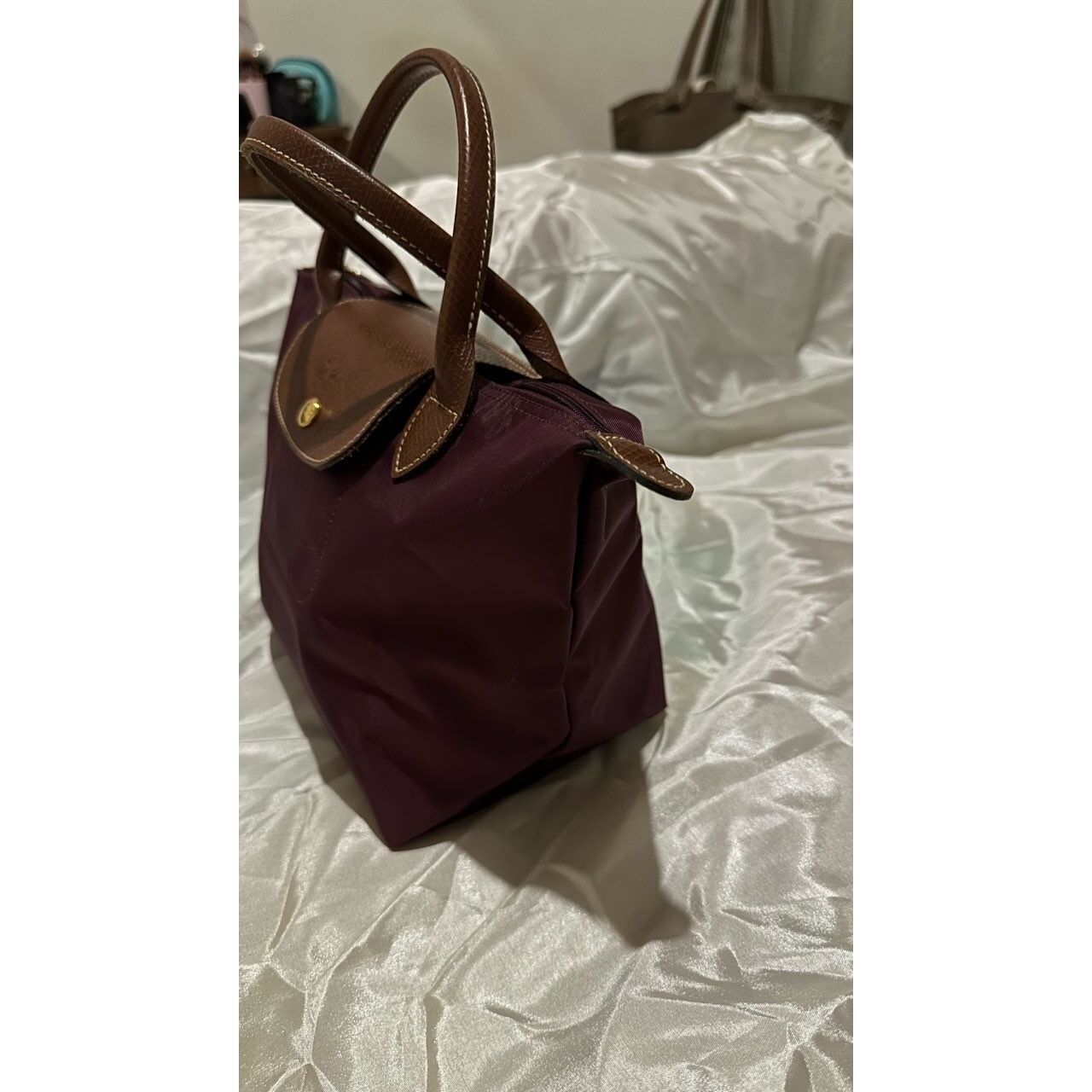 Longchamp Burgundy Handbag