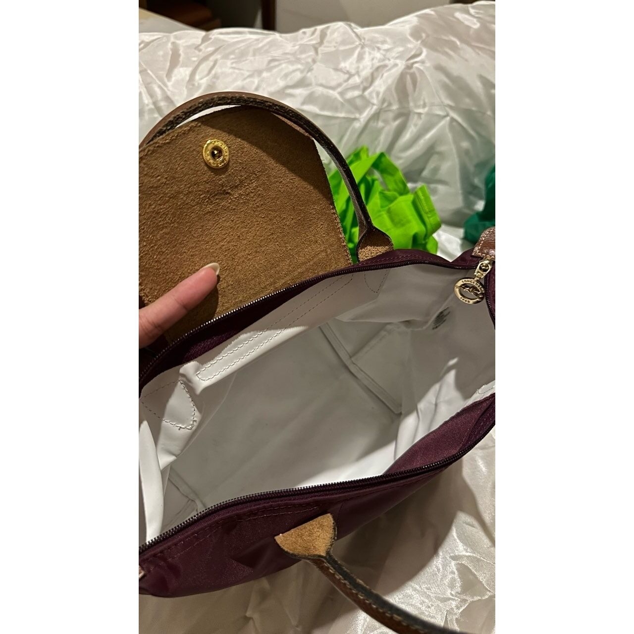 Longchamp Burgundy Handbag