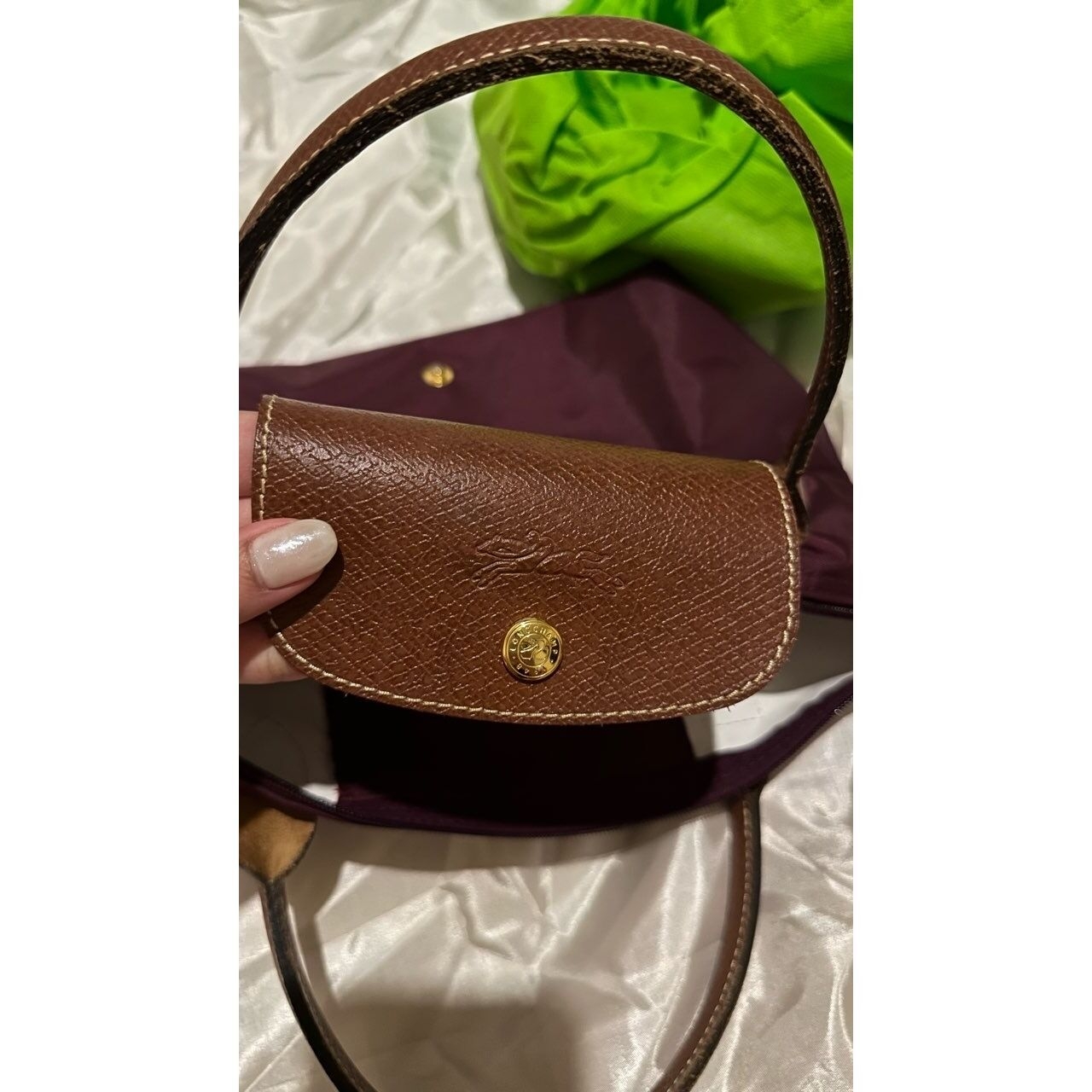 Longchamp Burgundy Handbag