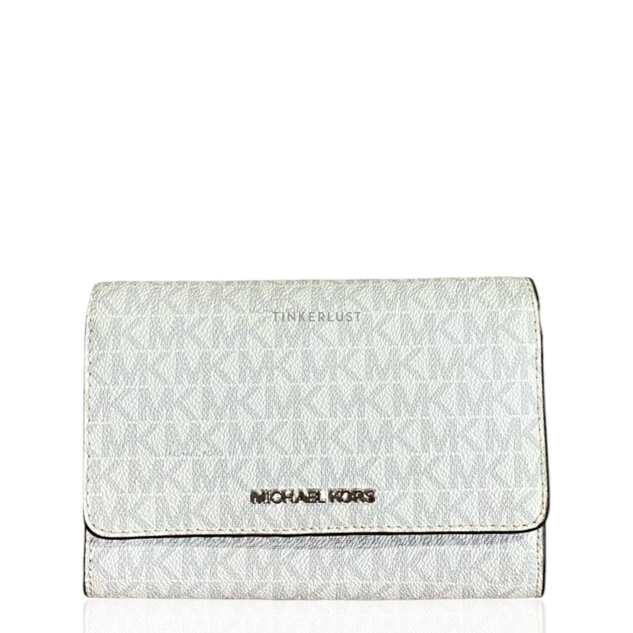 Michael Kors Grey & White Clutch