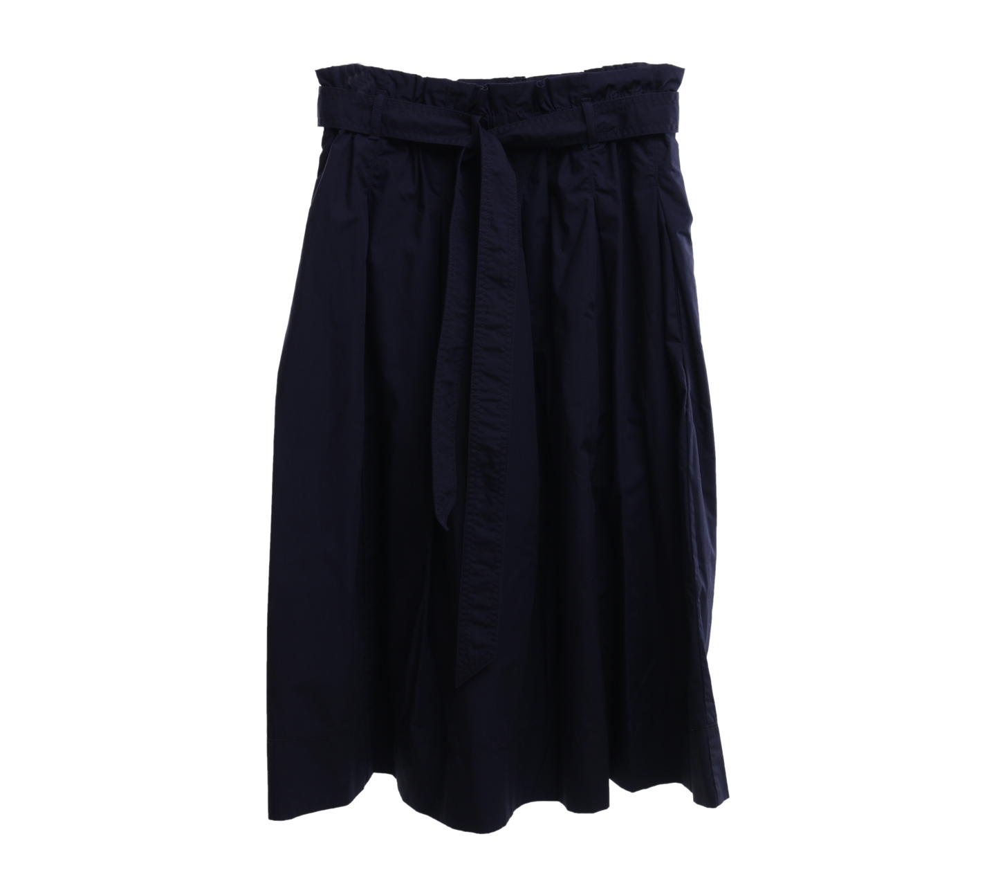 UNIQLO Black Rumpel-Rope Midi Skirt