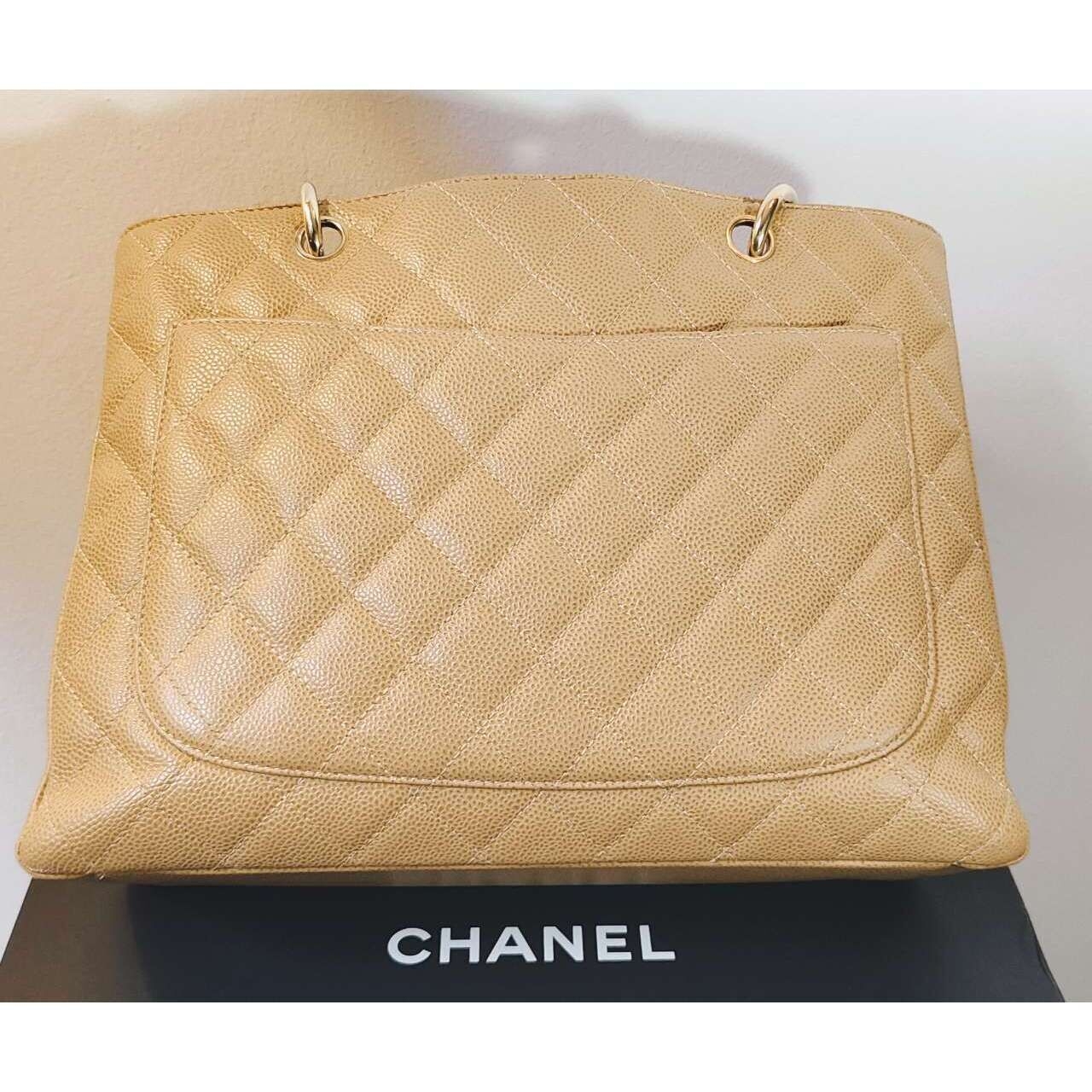 Chanel GST Camel Orange Tote Bag