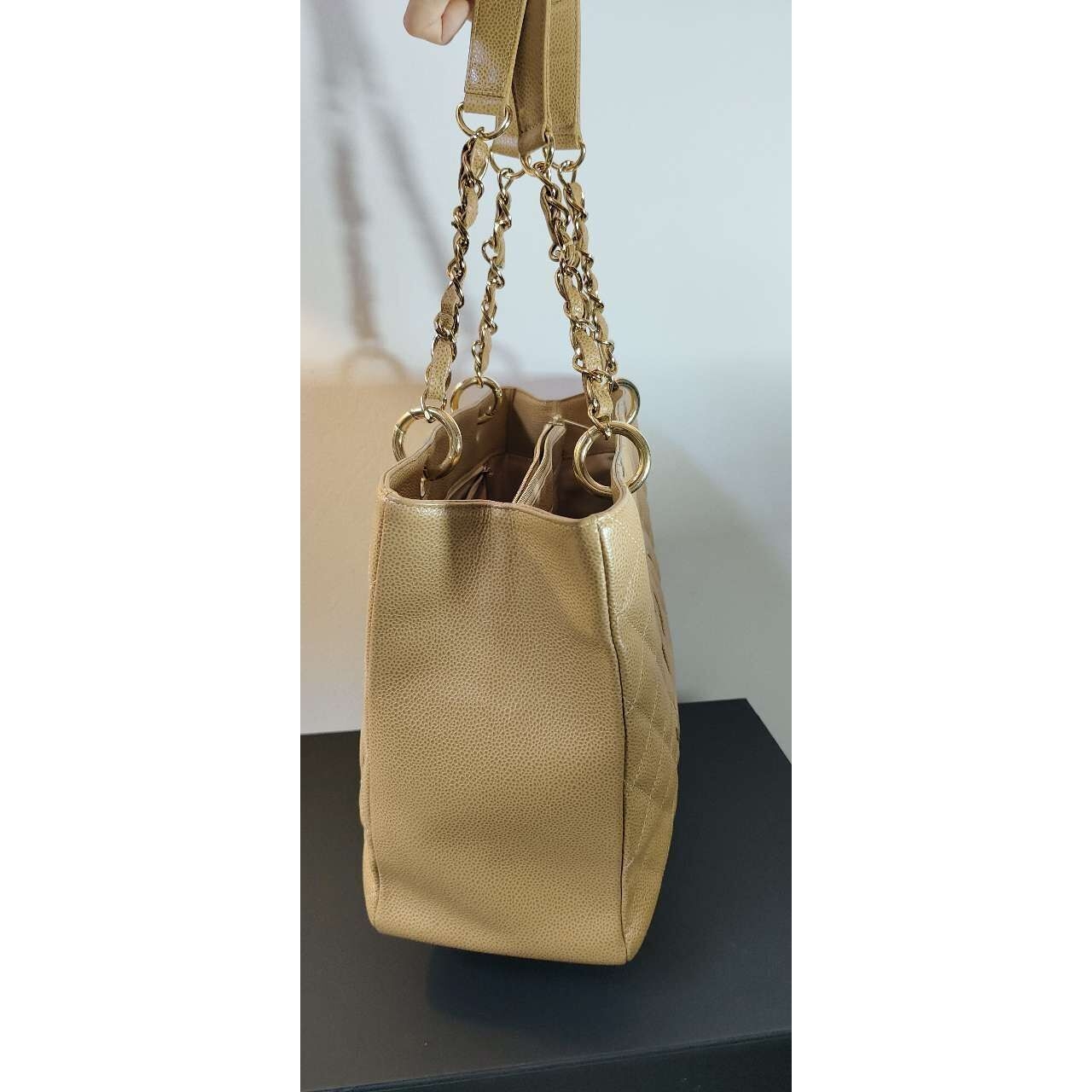 Chanel GST Camel Orange Tote Bag