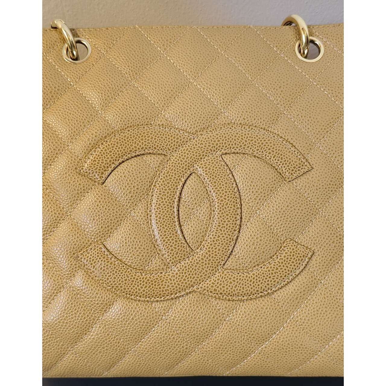 Chanel GST Camel Orange Tote Bag