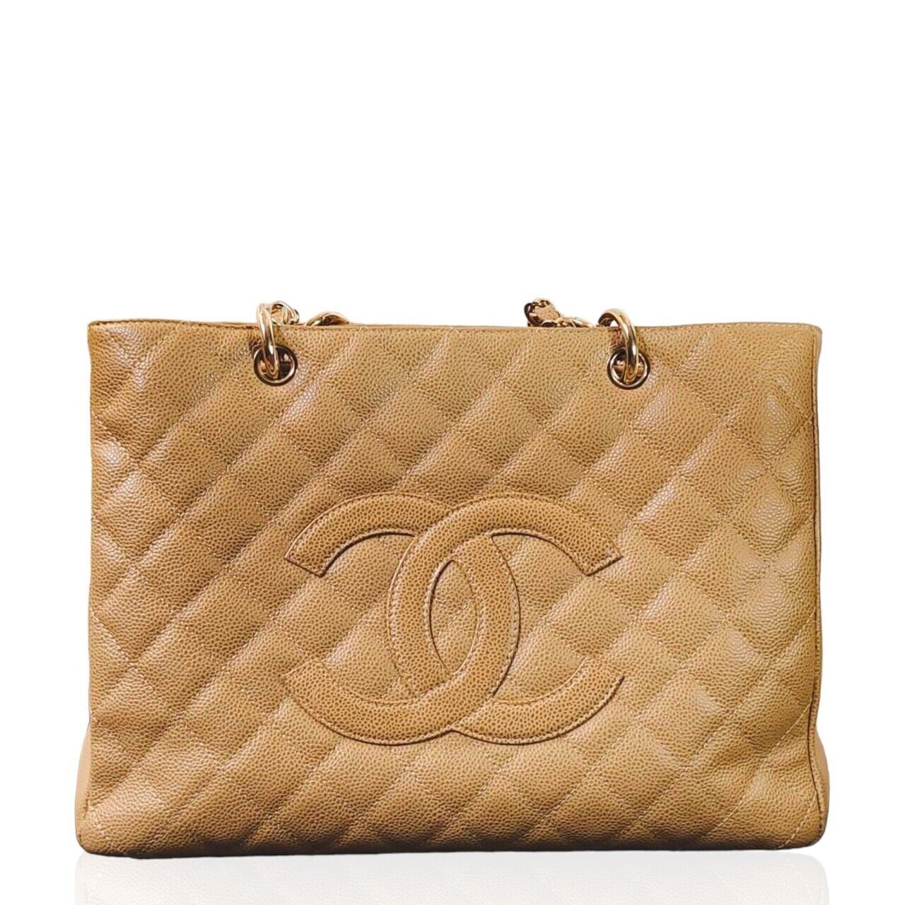 Chanel GST Camel Orange Tote Bag