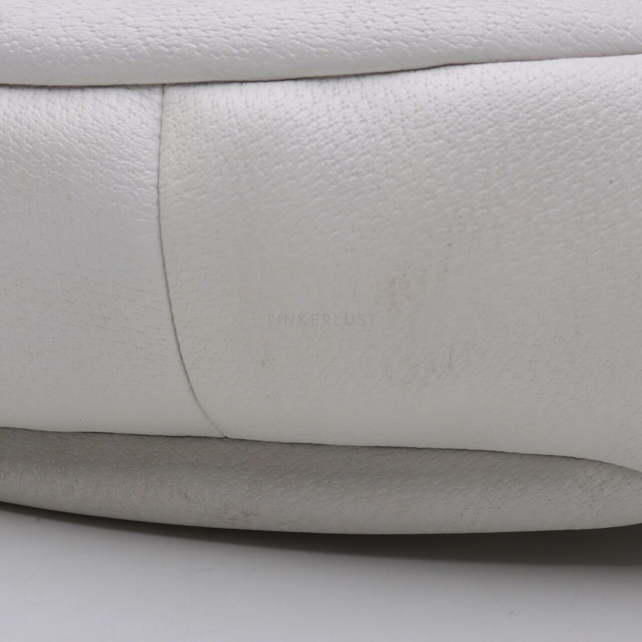 Gucci White Leather Abbey D-Ring Shoulder Bag