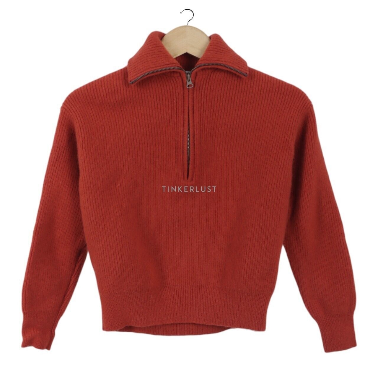 UNIQLO Terracota Sweater with Zipper