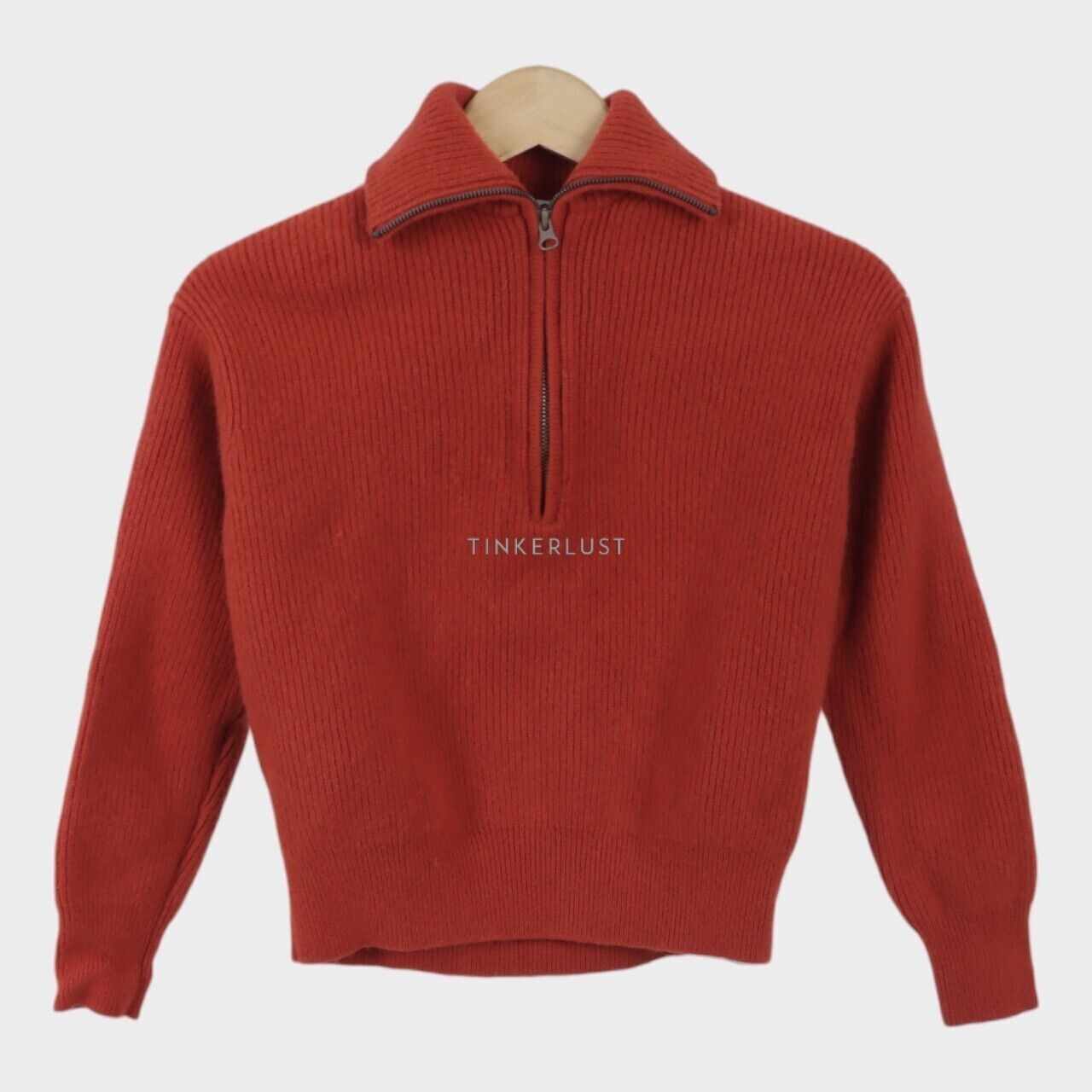 UNIQLO Terracota Sweater with Zipper