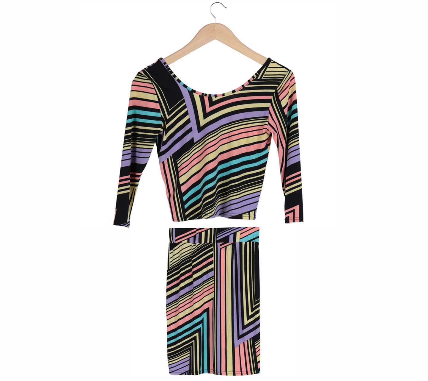 Impromptu Multi Colour Striped Two Piece