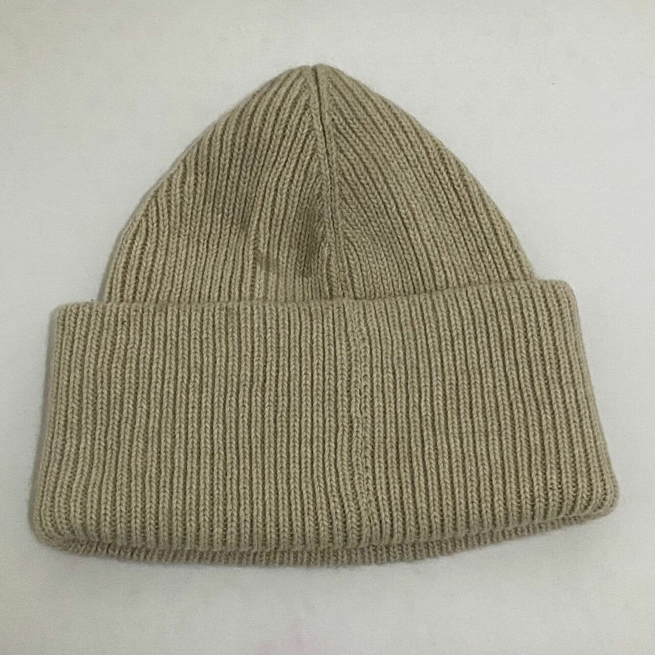 Jacquemus Le Bonnet Ribbed Beanie Hat Beige