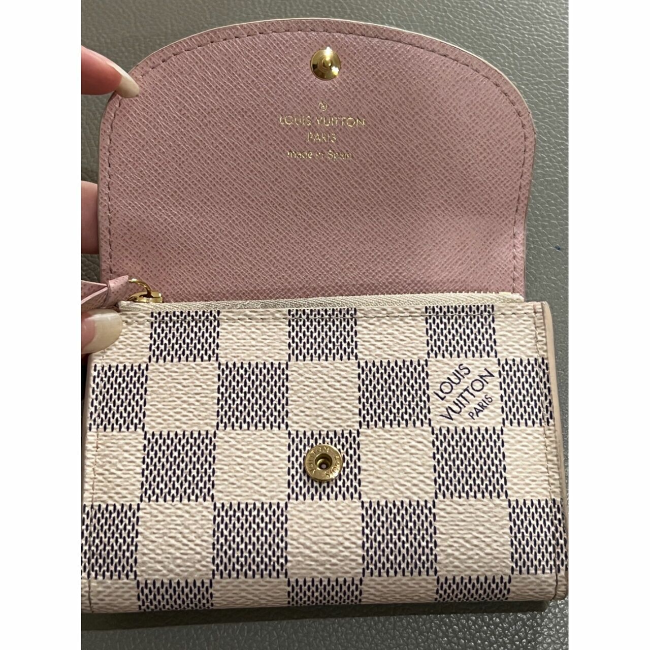 Louis Vuitton Rosalie Coin Purse Damier Azur GHW Wallet