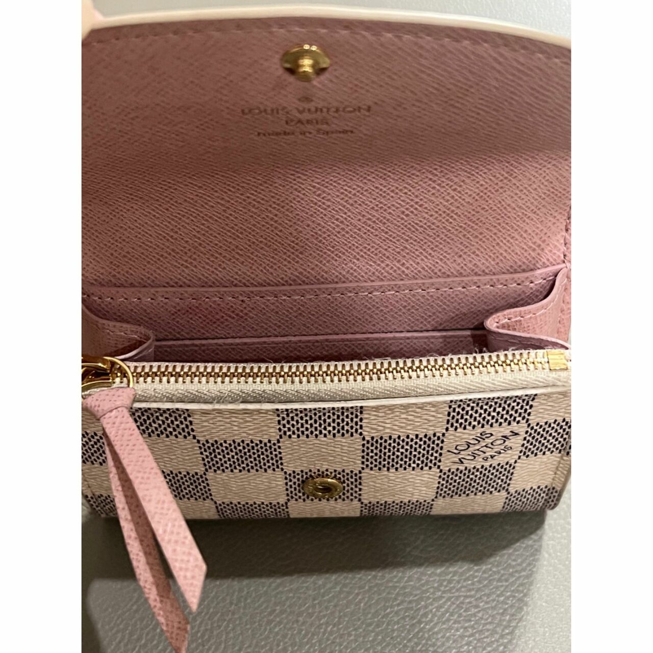 Louis Vuitton Rosalie Coin Purse Damier Azur GHW Wallet