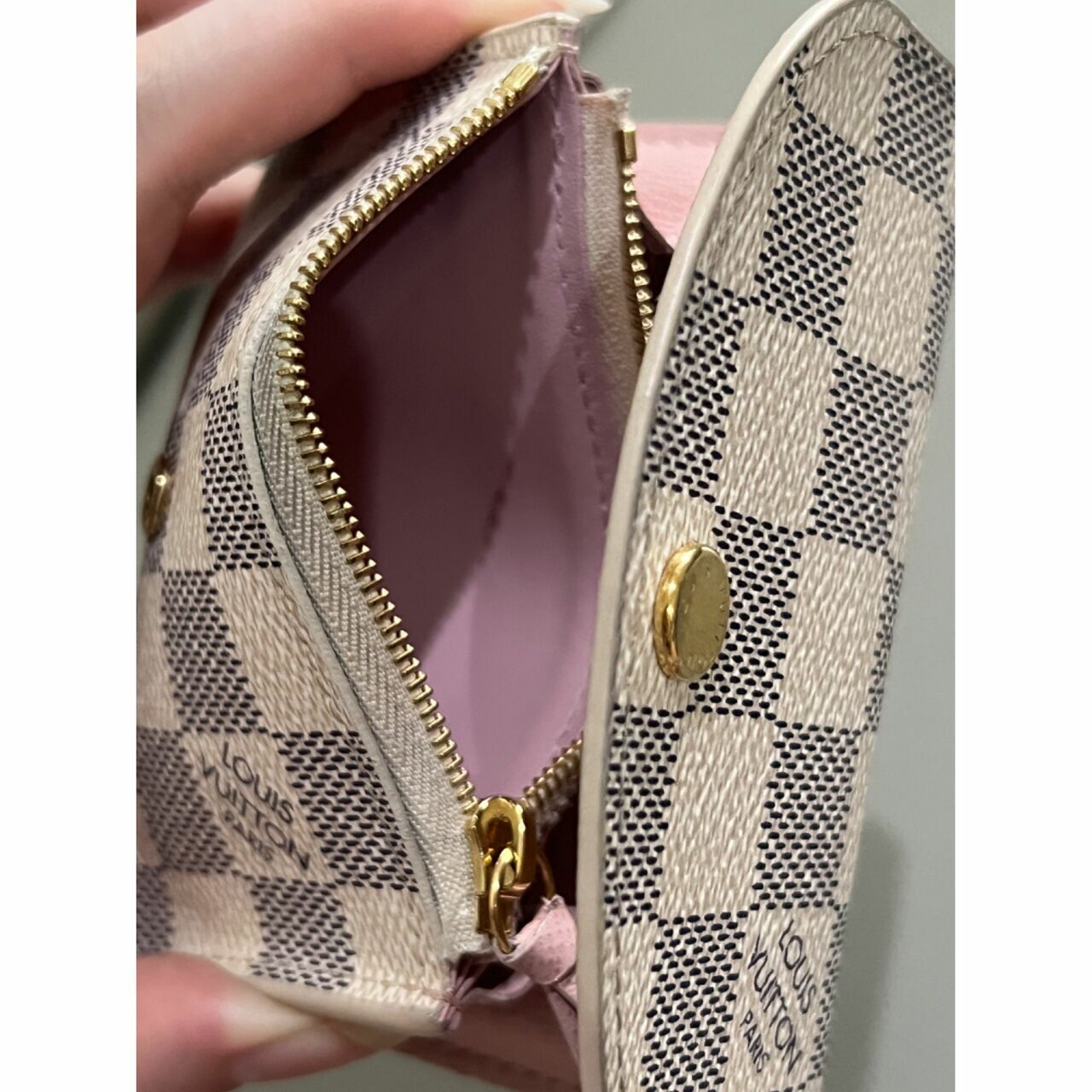 Louis Vuitton Rosalie Coin Purse Damier Azur GHW Wallet