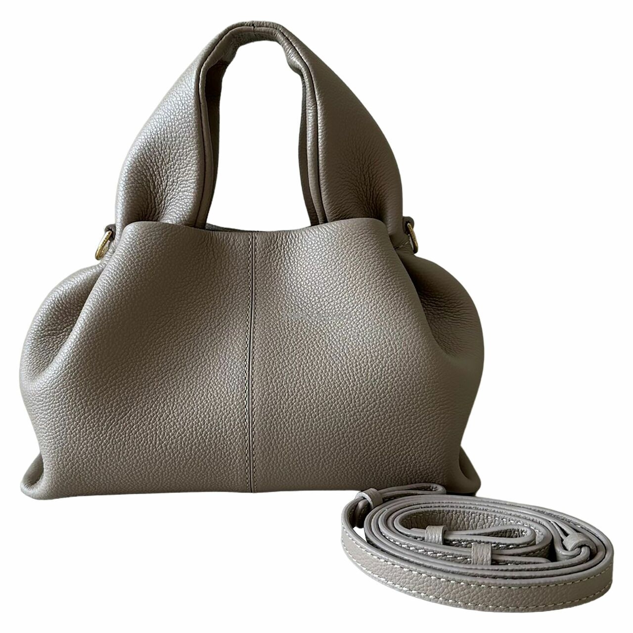 Polene Neuf Mini Taupe Satchel