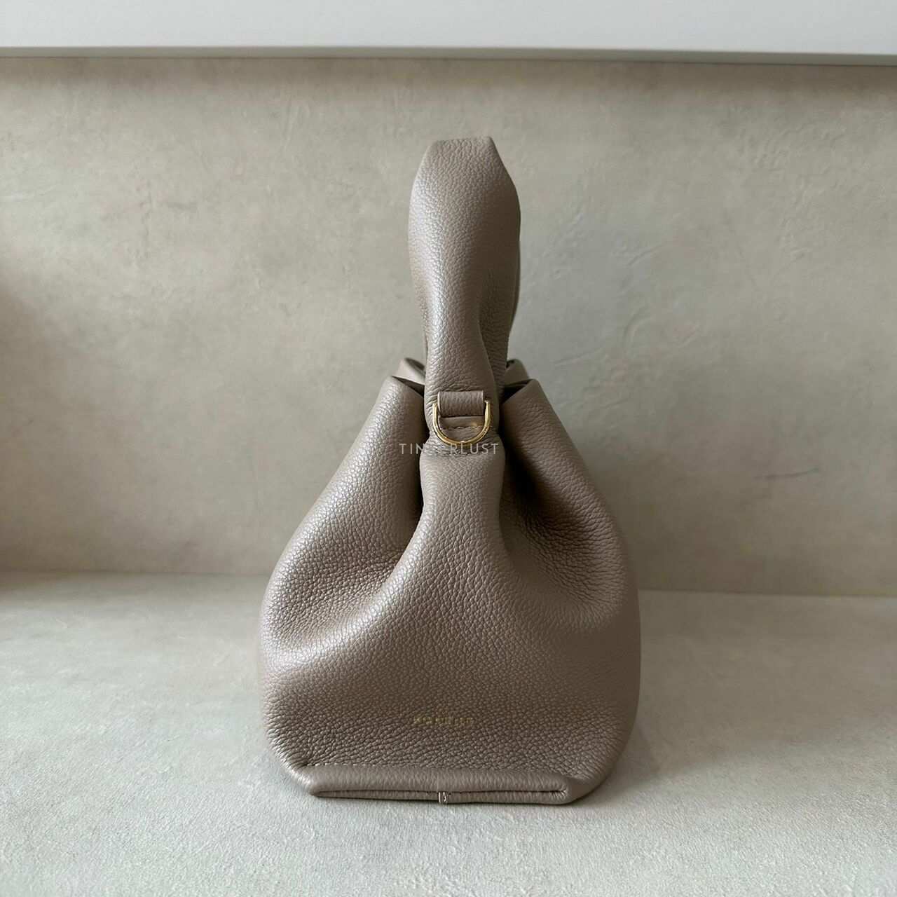 Polene Neuf Mini Taupe Satchel