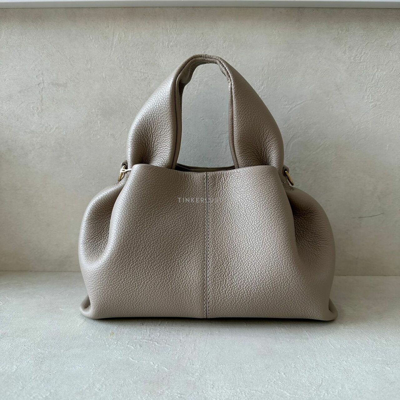 Polene Neuf Mini Taupe Satchel