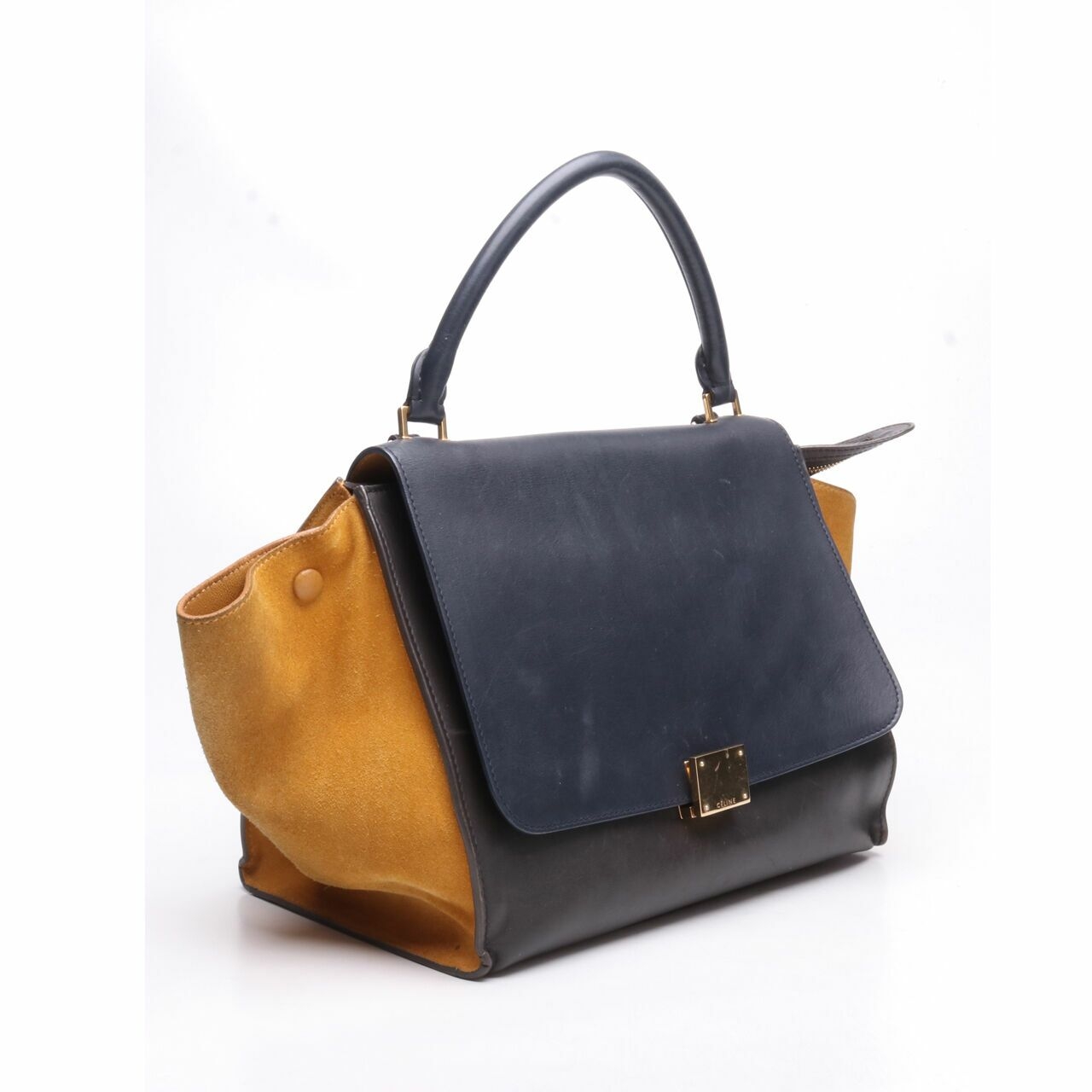 Celine Trapeze Tricolor Bag Satchel