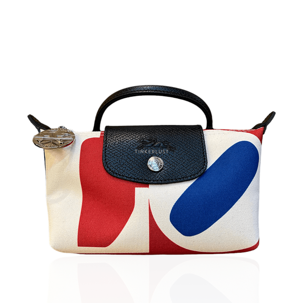 Longchamp x Robert Indiana White Multi Pouch