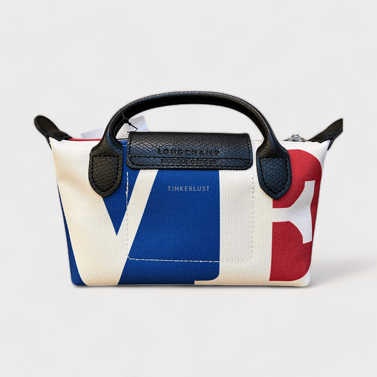 Longchamp x Robert Indiana White Multi Pouch