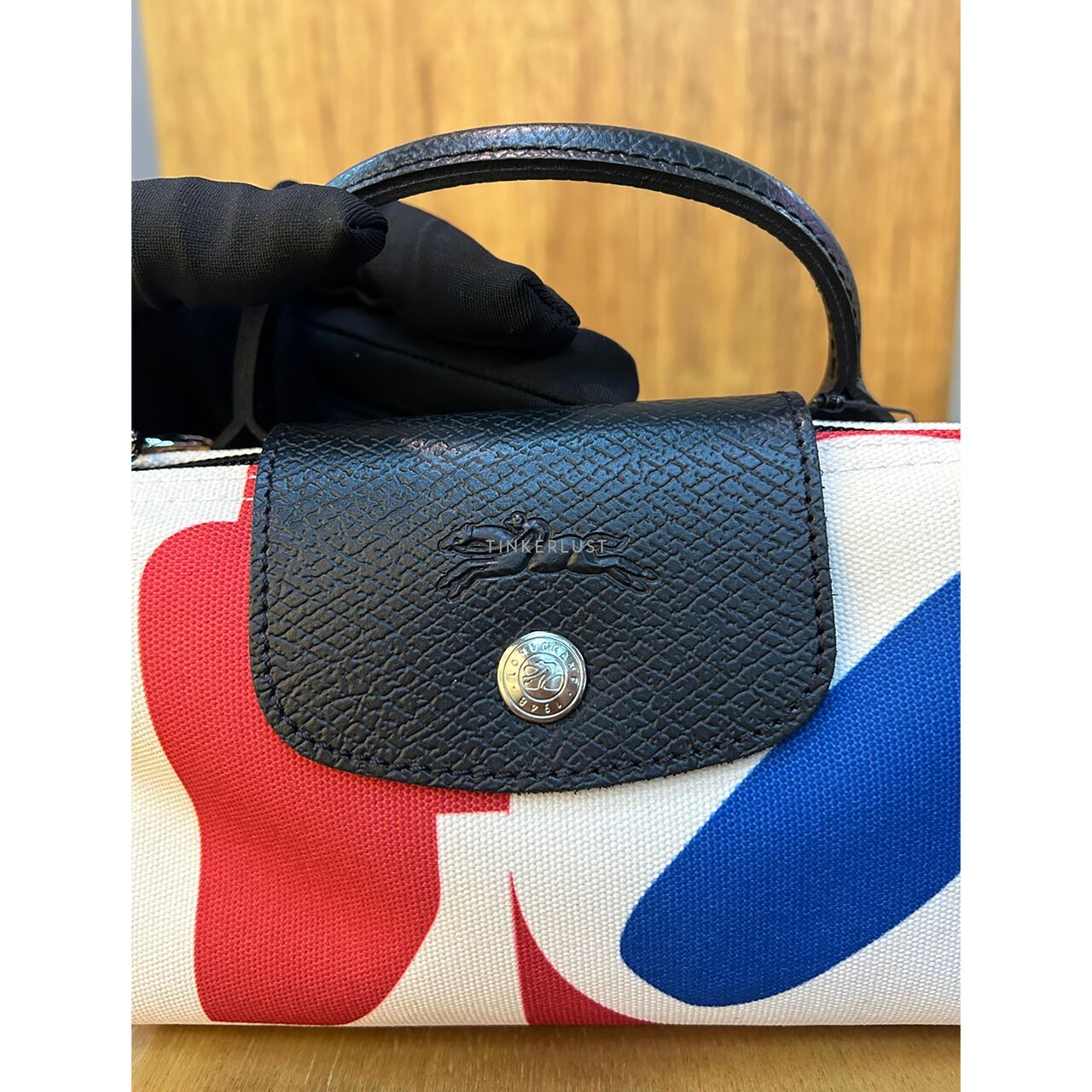 Longchamp x Robert Indiana White Multi Pouch