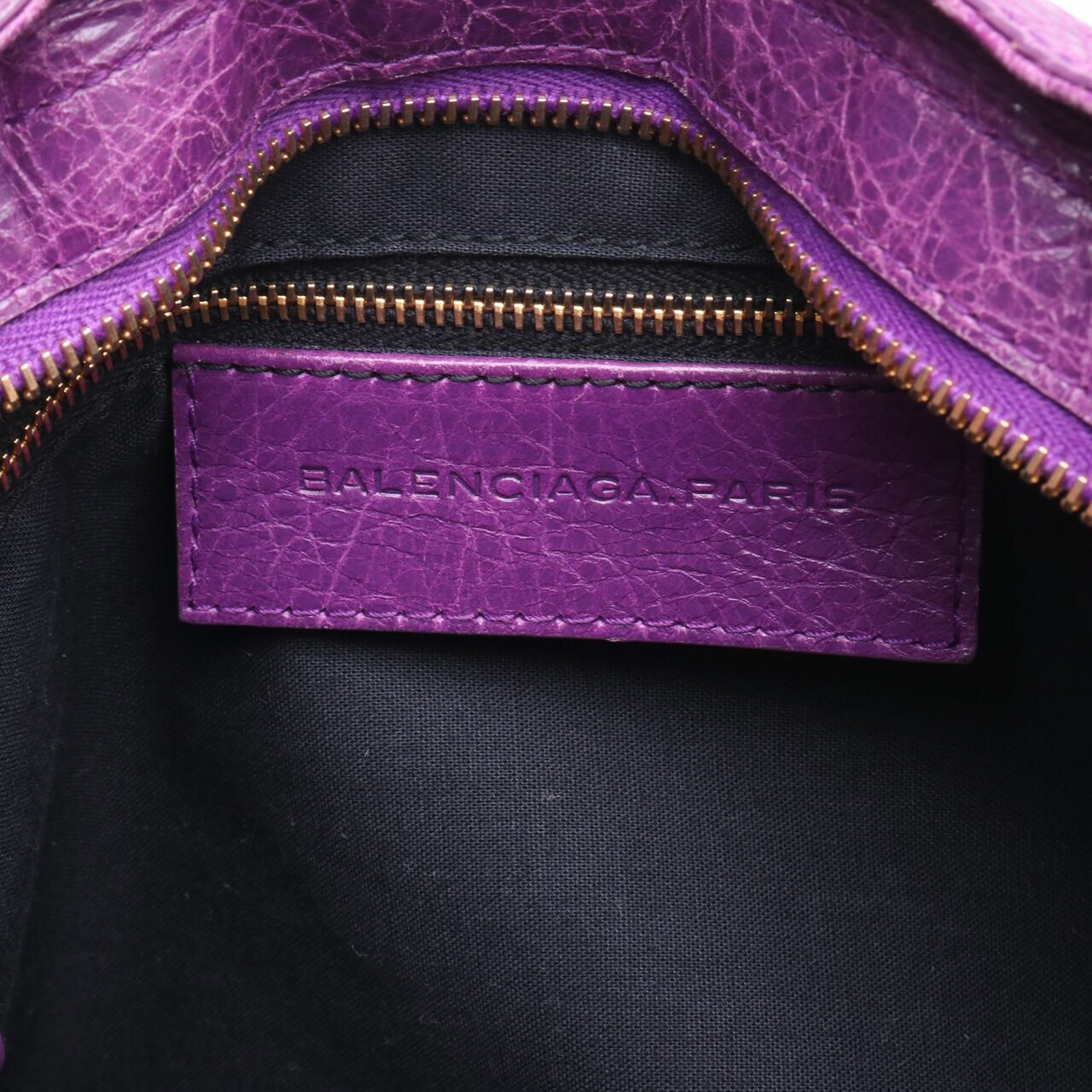 Balenciaga Giant Studs Part Time Purple GHW Satchel