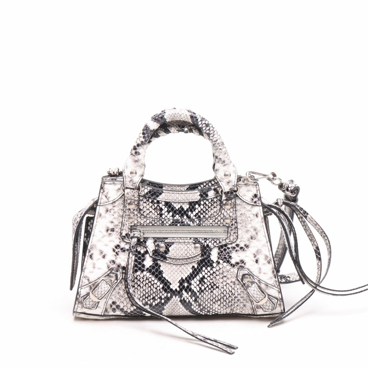 Balenciaga Neo Mini Python Top Satchel