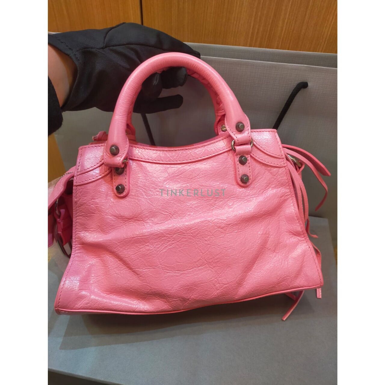 Balenciaga Neo Cagole Small City Sweet Pink Satchel