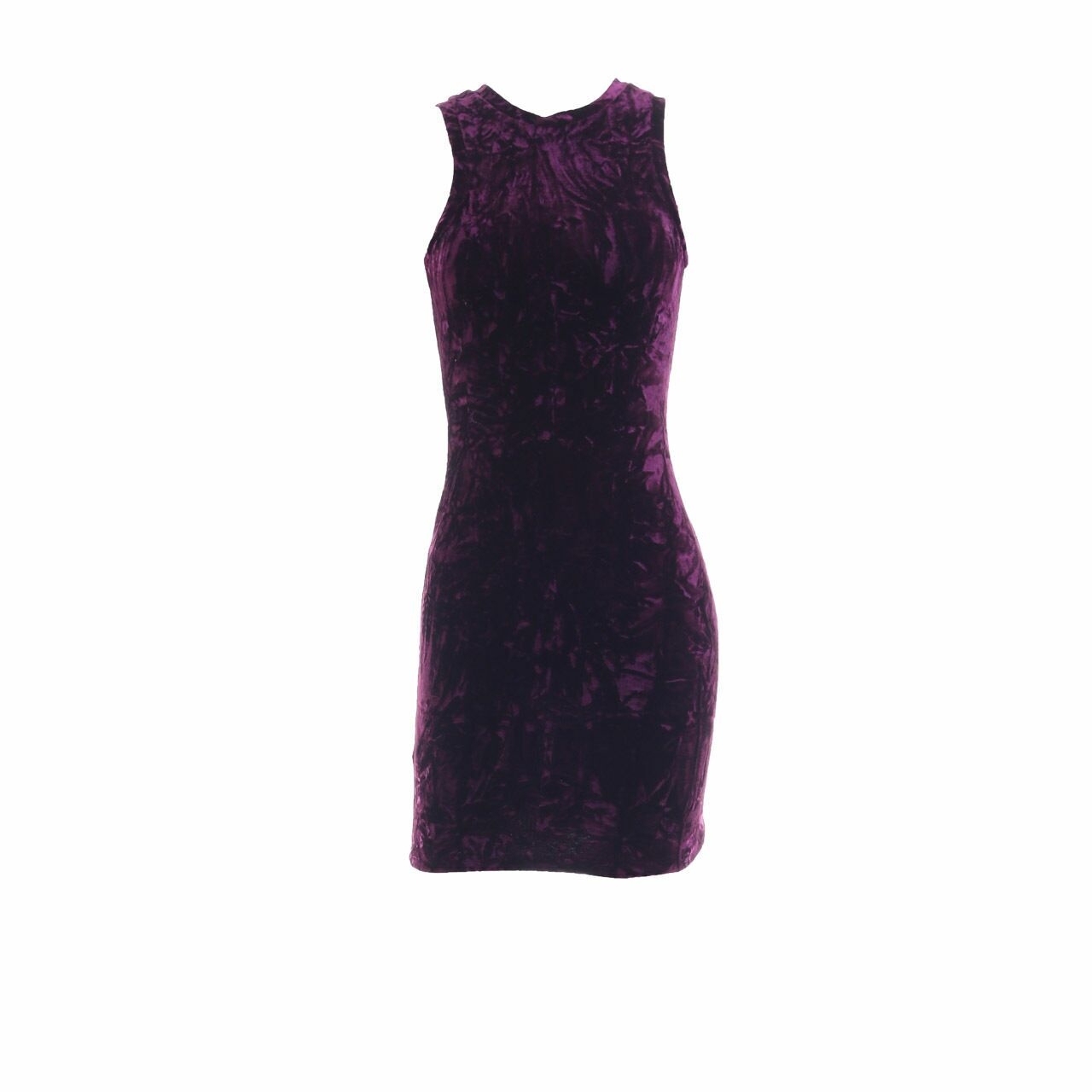 Love, Bonito Dark Purple Velvet Mini Dress